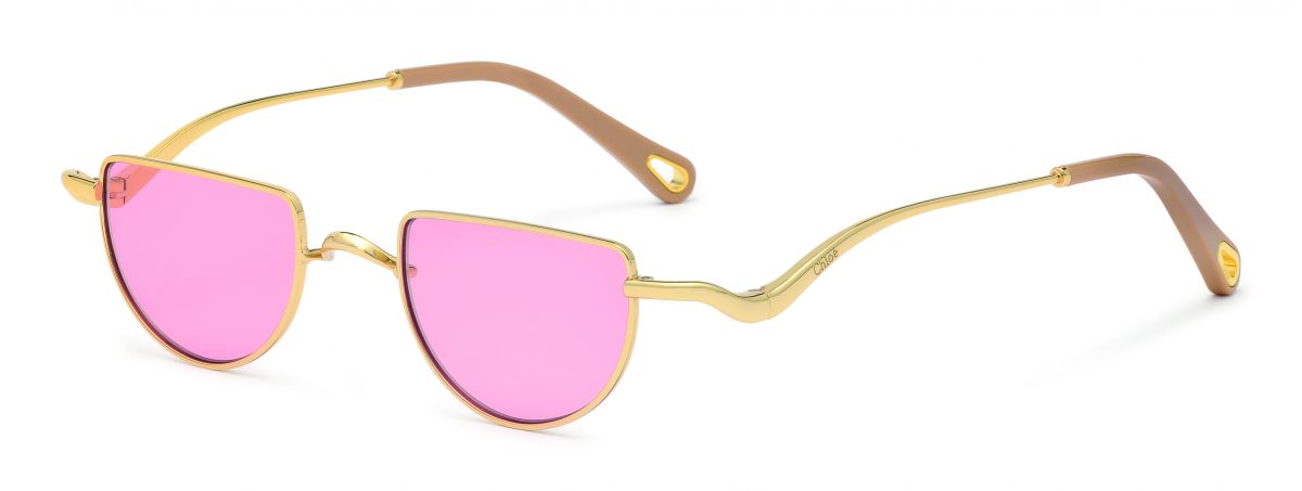 Chloe Sunglasses Ayla Rose Gold Half Circle Lenses intensify the retro appeal! Gold Aly sunglasses Chloé - Vitkac Micronesia main image 2